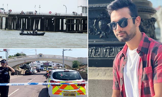 Pc science pupil, 21, drowned on Britain’s hottest day on document when ‘violent’ waves crashed into him whereas swimming off a pier with buddies, inquest hears